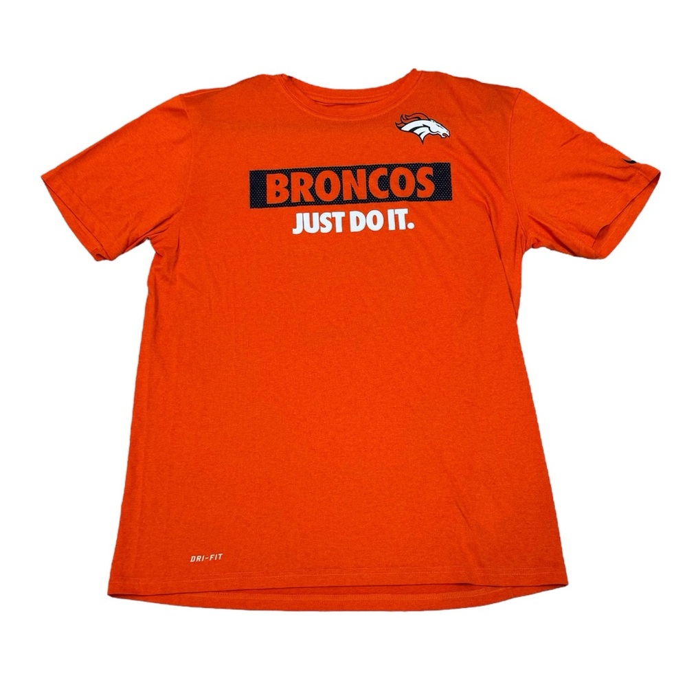 Nike Men’s NFL Apparel Denver Broncos Just Do It Short Sleeve T-Shirt Size Large